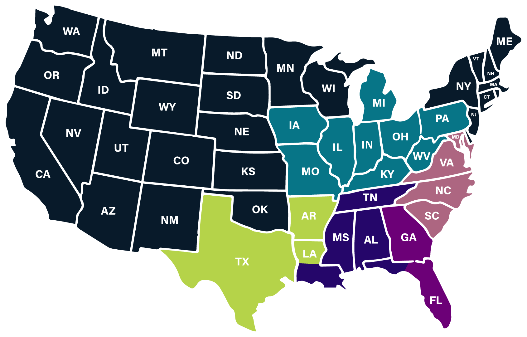 CIMI Territory Map